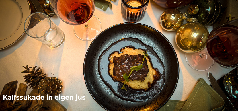 Kalfssukade in eigen jus Kerst